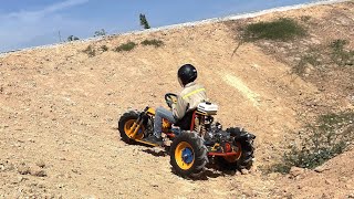 Build An Awesome Trike 300cc Use Old Tractor Wheels And Great Experience