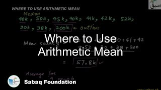 Where to Use Arithmetic Mean