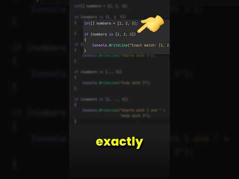 List Patterns are awesome in C#