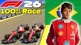 F1 26 - Let's Make Leclerc World Champion #21: 100% Race Brazil