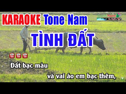 Tình Đất Karaoke Tone Nam Beat Chuẩn Hát Hay Nhất | Nhạc Sống Thanh Ngân