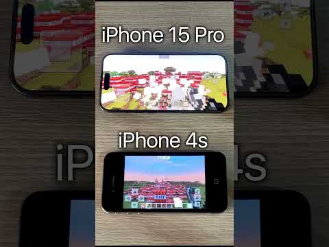 iPhone 15 Pro VS iPhone 4s | MINECRAFT #shorts