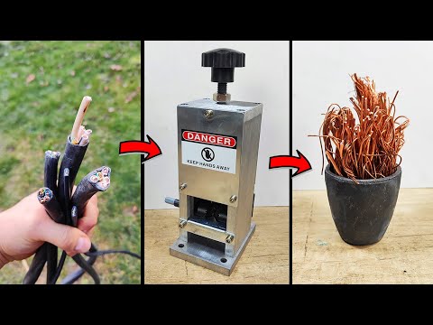 Cable Stripping Machine  - Unboxing - Copper casting