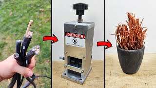 Cable Stripping Machine  - Unboxing - Copper casting
