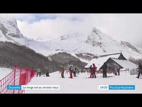 Béarn: les premiers touristes à Gourette