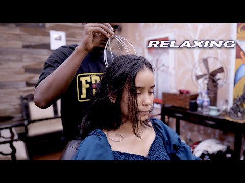 Stress Relief Scalp Rub ASMR Head Massage | Asmr Barber