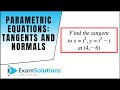 Tangent Lines and Parametric Curves