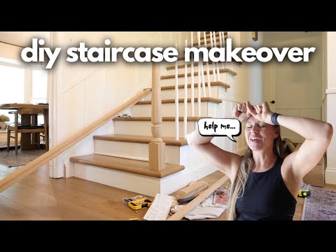 This Project is a NIGHTMARE!! // DIY Staircase Renovation / Staircase Remodel