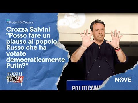 Crozza Salvini "Posso fare un plauso al popolo Russo che ha votato democraticamente Putin?"