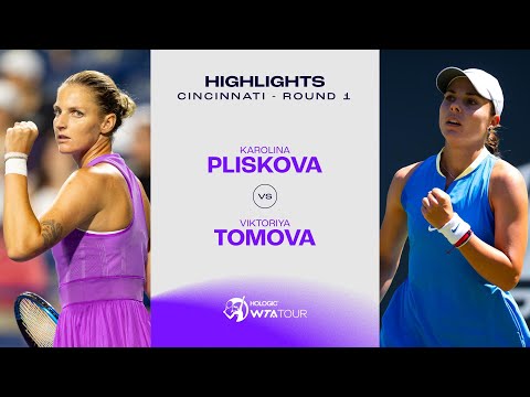 Karolina Pliskova vs. Viktoriya Tomova  | 2024 Cincinnati Round 1 | WTA Match Highlights