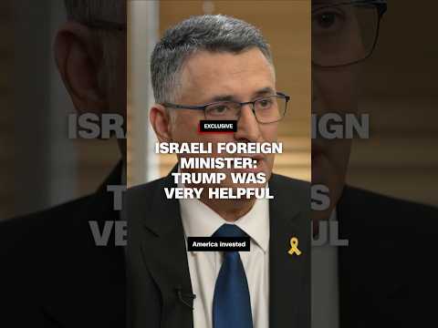 Israeli foreign minister: Trump was very helpful
