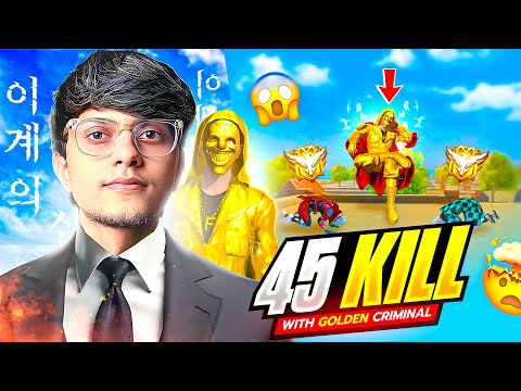 Rarest Golden Criminal Bundle 😍 On GrandMaster Lobby 😲 #freefire #xmania