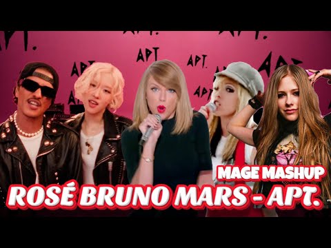 APT.  - ROSÉ & BRUNO MARS (MASHUP) SHAKE IT OFF x THAT'S NOT MY NAME x GIRLFRIEND x MICKEY #mushup