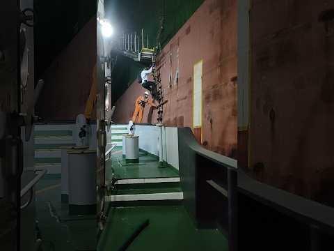 Pilot disembark from ship at night #ship #sailor #seamanstory #trending #shorts #automobile #youtube