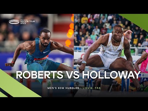 Holloway and Roberts in 60m hurdles battle | World Indoor Tour 2023
