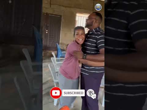 Watch what Odunlade Adekola was seen doing to this beautiful lady on a movie set #vdm #TBAF #shorts