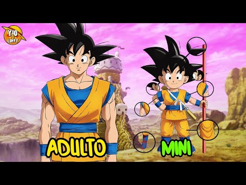 TODOS LOS CAMBIOS DE GOKU Y SUS AMIGOS AL SER CONVERTIDOS EN NIÑOS EN DRAGON BALL DAIMA