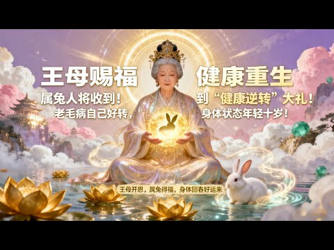 王母娘娘賜福！屬兔人將收到“健康逆轉”大禮！老毛病自己好轉，身體狀態年輕十歲！