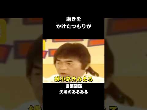 【名言集】綾小路きみまろ　言葉図鑑　夫婦のあるある1　#shorts #名言 #お笑い #感動