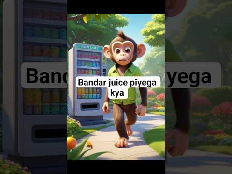 Bandar ko mila juice machine 😂 #shorts #funny