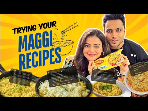 Trying & Rating your MAGGI RECIPES | NEVER TASTED Maggi Like This Before 😱