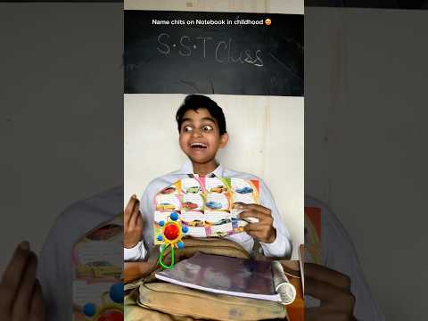 Name chits on Notebook in Childhood đđĨš| #shorts