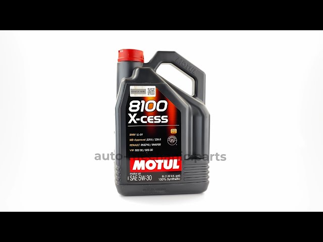 Моторное масло Motul 8100 X-cess 5W-30, 5 литров, видео - интернет-магазин Auto-Mechanic
