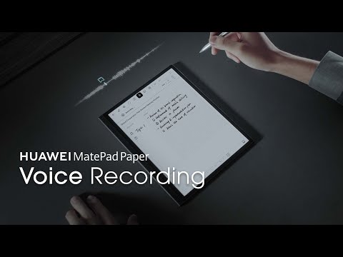 HUAWEI MatePad Paper - Voice Recording