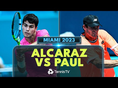 INSANE Shotmaking In Carlos Alcaraz vs Tommy Paul Match | Miami 2023