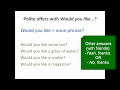 Polite Offers and Invitations