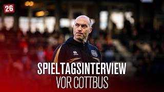 SPIELTAGSINTERVIEW vor FC Energie Cottbus vs. SV Wehen Wiesbaden I 3. Liga I 37. Spieltag
