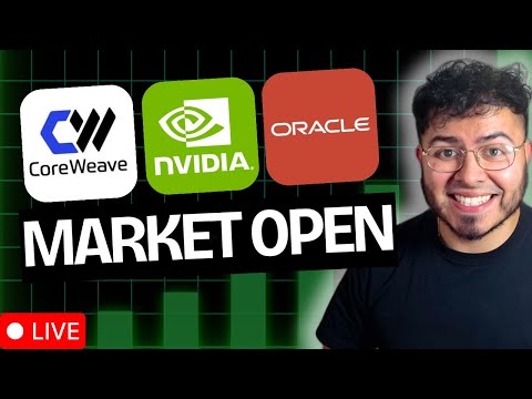 NVIDIA AND GOOGLE, COREWEAVE ACQUISITION ISSUES, ORACLE'S INSANE GROWTH | MARKET OPEN