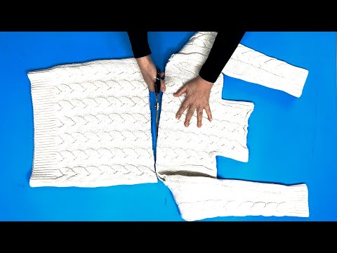 안 입는 스웨터를 마구 잘라보세요 2 | 마술처럼 세가지의 멋진 작품으로 변신합니다.