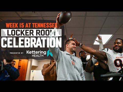 Week 15 vs. Tennessee Titans | Locker Room Celebration