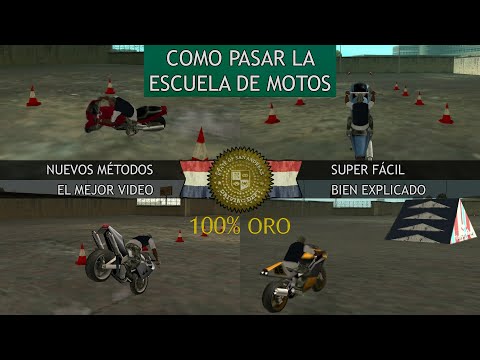 GTA San Andreas - Como pasar la Escuela de Motos con Oro, Métodos nuevos, Fácilmente, mejores trucos