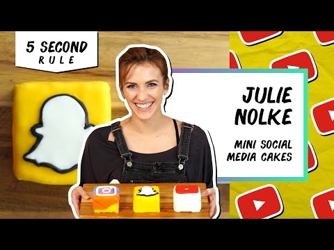 Mini Social Media Cakes | 5 Second Rule with Julie