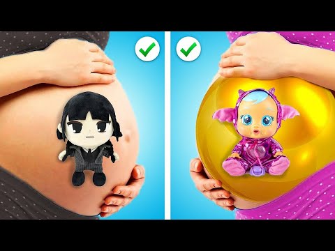 AI MEU DEUS! Wandinha e Enid Estão Grávidas! Dicas Para Mães De PrimeiraViagem por Kaboom Zoom