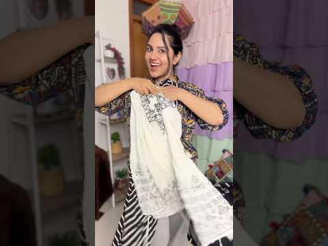 Get Navratri Night 1 Ready 🤍✨ #shorts #grwm #navratri
