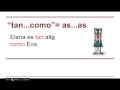 Exploring Comparisons in Spanish
