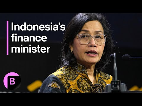 YouTube video thumbnail:  Indonesian Finance Minister Sri Mulyani Indrawati on Budget Plans, Prabowo's Government