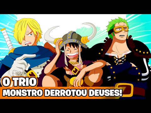 LUFFY, ZORO e SANJI CHEGARAM DEVORANDO os DEUSES de ELBAF! - One Piece 1127