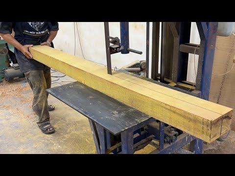 Amazing Technique Perfect Woodworking Skills Incredible - Build A Large Modern Bed Of Solid Hardwood