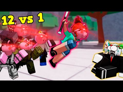 12v1 Me ATACAN MUCHAS PENNYS en LOS CAMPOS DE BATALLA MÁS FUERTES ROBLOX Momentos Divertidos 🤣