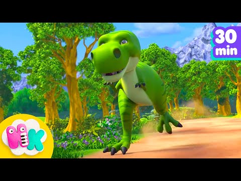 A música do Dinossauro 🦖 Desenhos animados para crianças 🦕 Música Infantil | HeyKids em Português