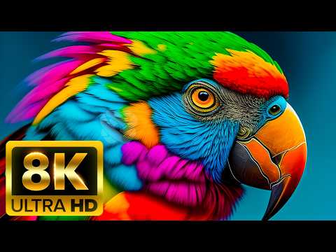 THE AMAZING ANIMAL CLAN - 8K (60FPS) ULTRA HD - With Nature Sounds (Colorfully Dynamic)