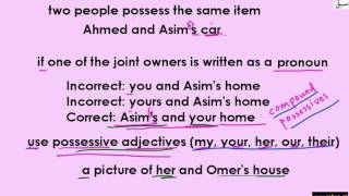 Apostrophes with Possessive Adjectives (Rule 12)