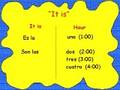 Telling Time in Spanish
