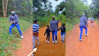 See What Happened After Oga Obinna Took His Kids Out To Karura Forest For A Walk! 🤣