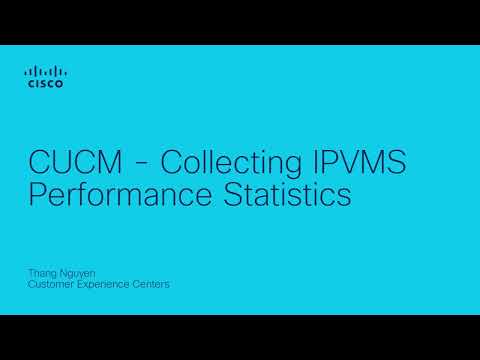 CUCM-Collecting IPMVS Performance Statistics
