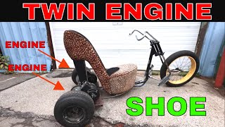 Turning a High Heeled Shoe into a Motorcycle.
